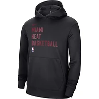 Unisex Nike Miami Heat 2023/24 Performance Spotlight On-Court Practice Pullover Hoodie
