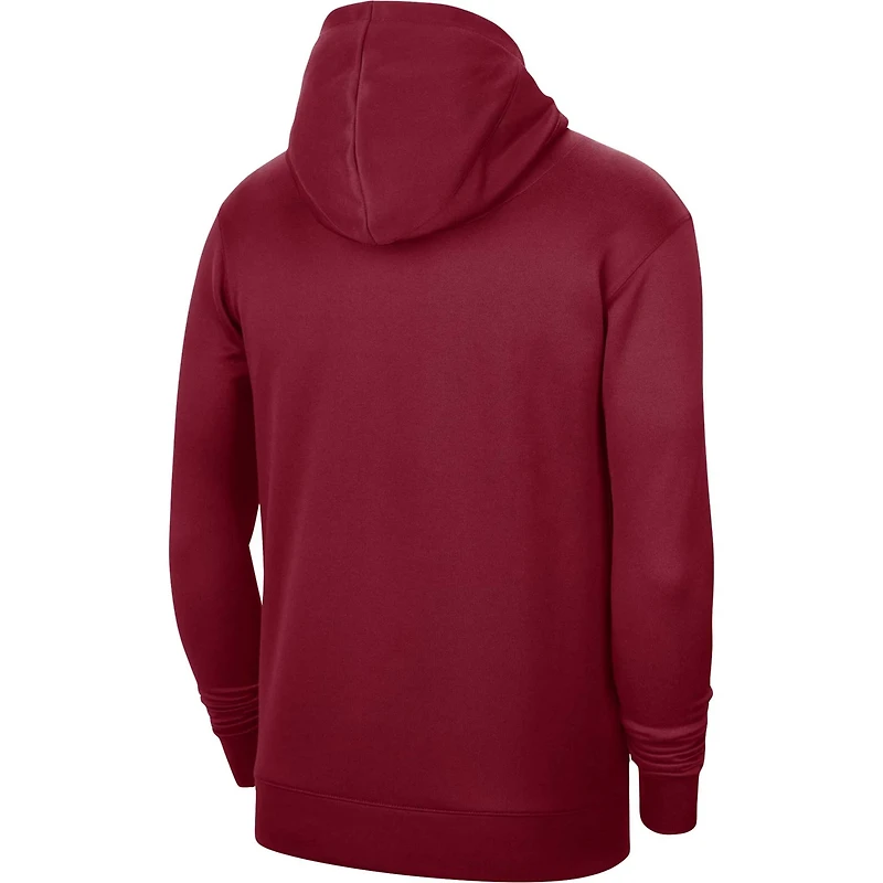 Unisex Nike Miami Heat 2023/24 Performance Spotlight On-Court Practice Pullover Hoodie