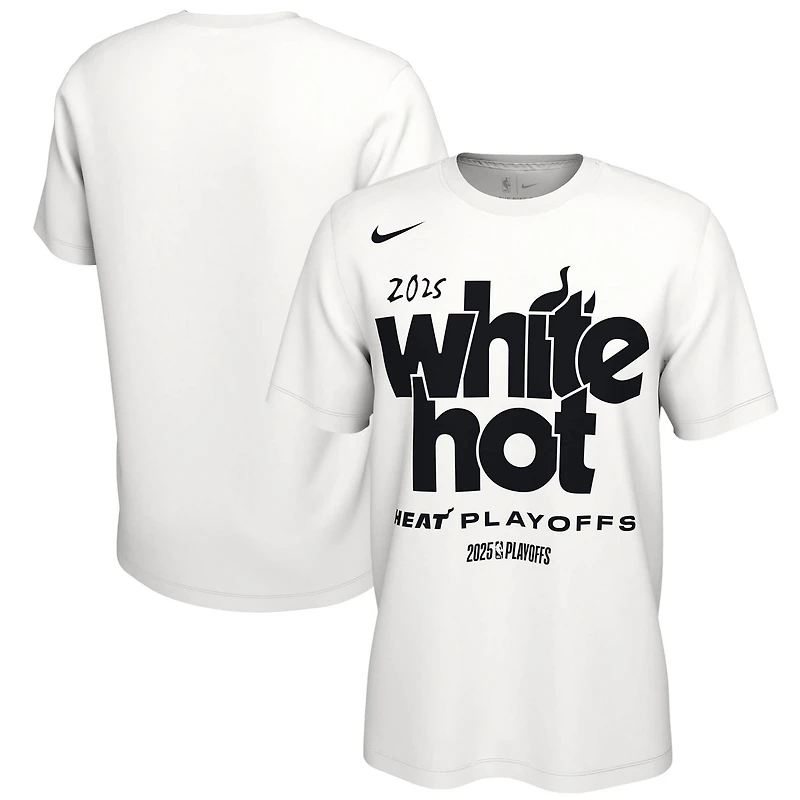 Unisex Nike Miami Heat 2025 NBA Playoffs On-Court Mantra T-Shirt