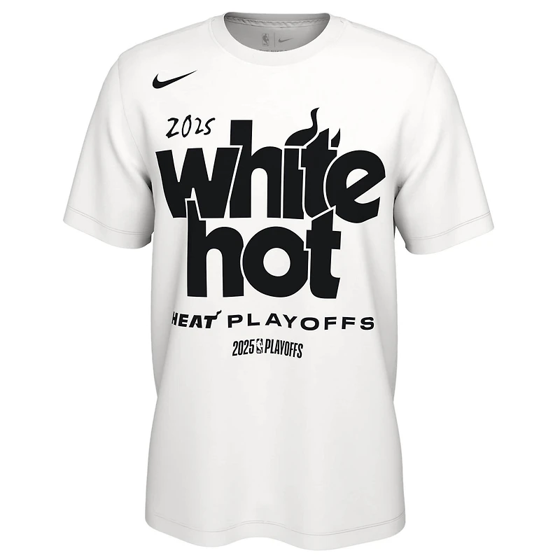 Unisex Nike Miami Heat 2025 NBA Playoffs On-Court Mantra T-Shirt