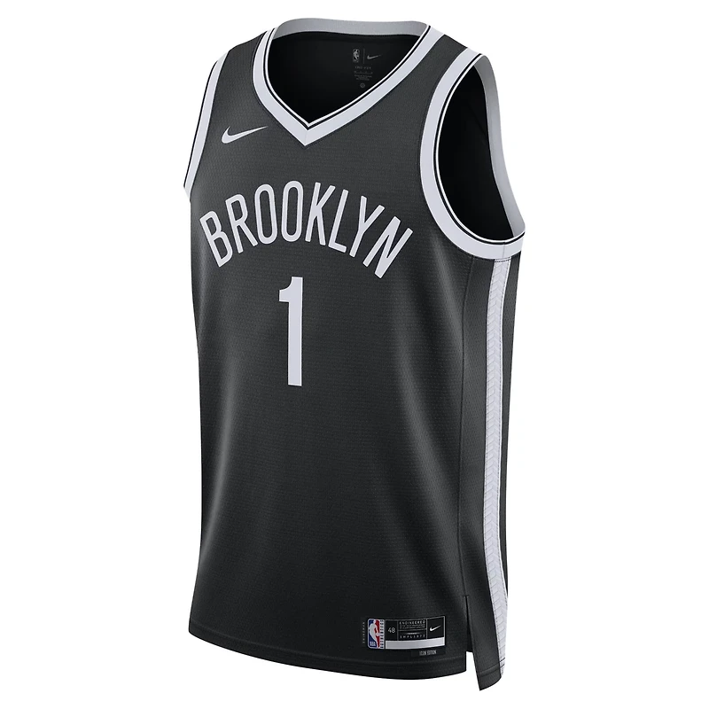 Unisex Nike Mikal Bridges Brooklyn Nets Swingman Jersey - Icon Edition