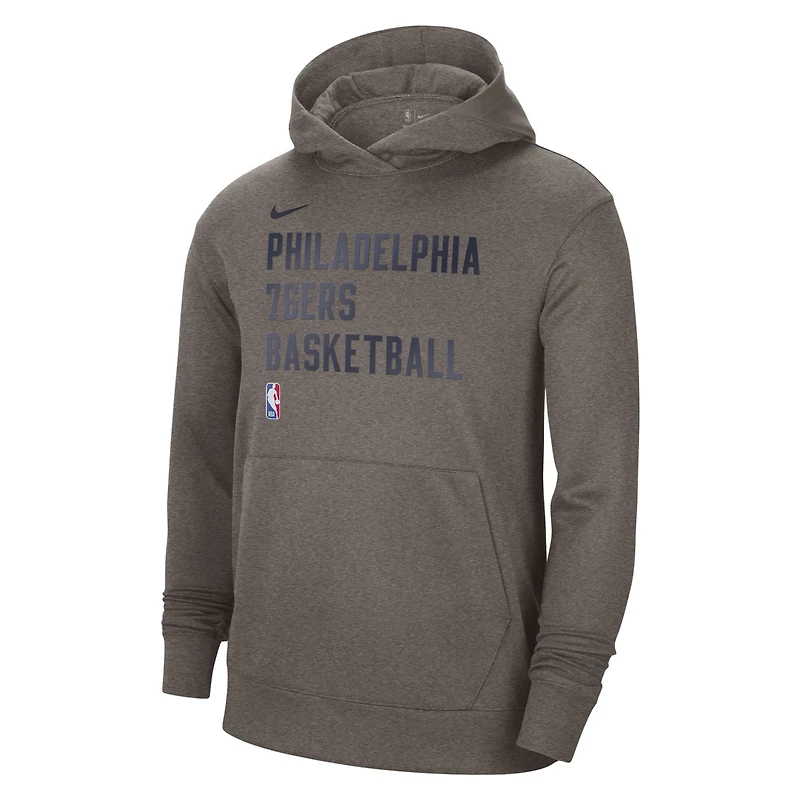 Unisex Nike Philadelphia 76ers 2023/24 Performance Spotlight On-Court Practice Pullover Hoodie