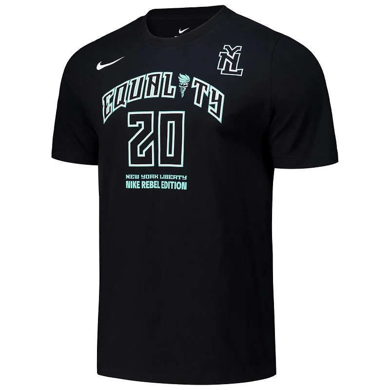 Unisex Nike Sabrina Ionescu New York Liberty Rebel Edition Name  Number T-Shirt