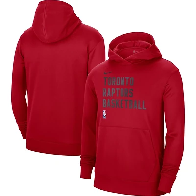 Unisex Nike Toronto Raptors 2023/24 Performance Spotlight On-Court Practice Pullover Hoodie