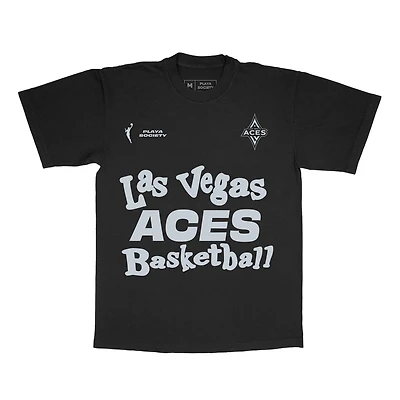 Unisex Playa Society Las Vegas Aces Wordmark T-Shirt