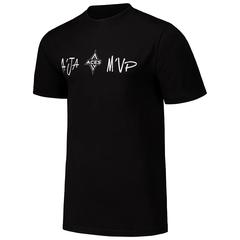 Unisex round21 A'ja Wilson Las Vegas Aces Player Illustration T-Shirt