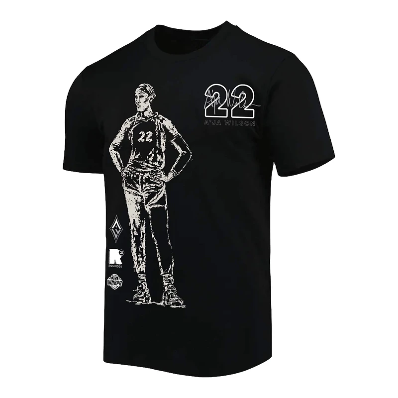 Unisex round21 A'ja Wilson Las Vegas Aces Player T-Shirt