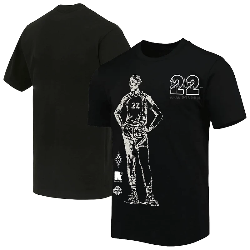 Unisex round21 A'ja Wilson Las Vegas Aces Player T-Shirt