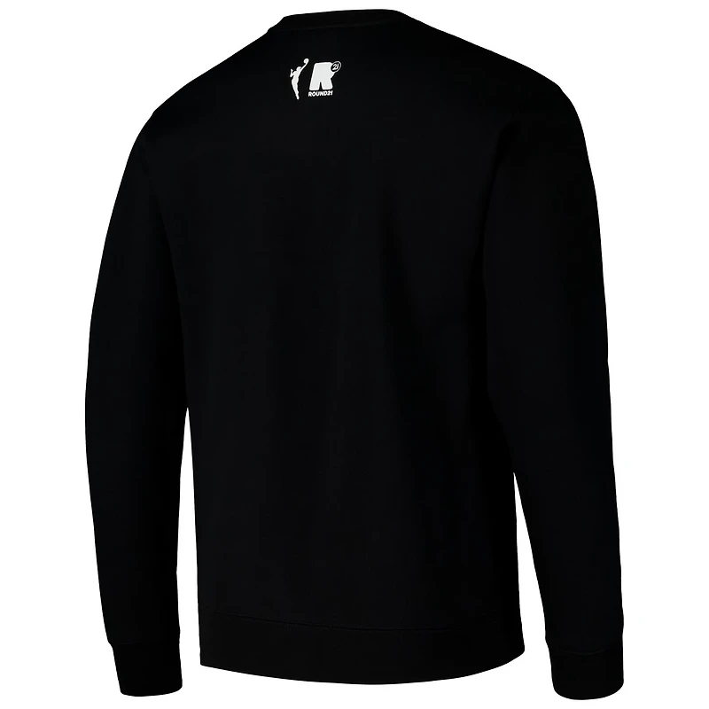 Unisex round21 Dallas Wings Throwback Pullover Crew Sweatshirt