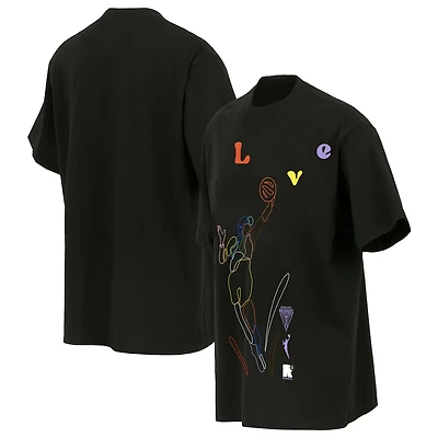 Unisex round21 Golden State Valkyries Love Pride Premium Heavyweight T-Shirt