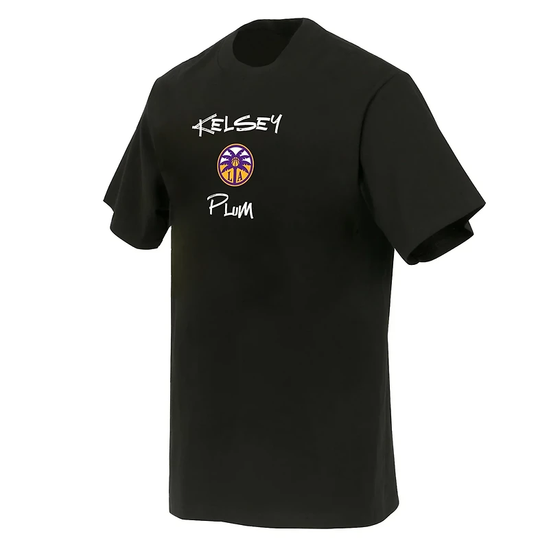 Unisex round21 Kelsey Los Angeles Sparks Boxy Signature Name  Number T-Shirt