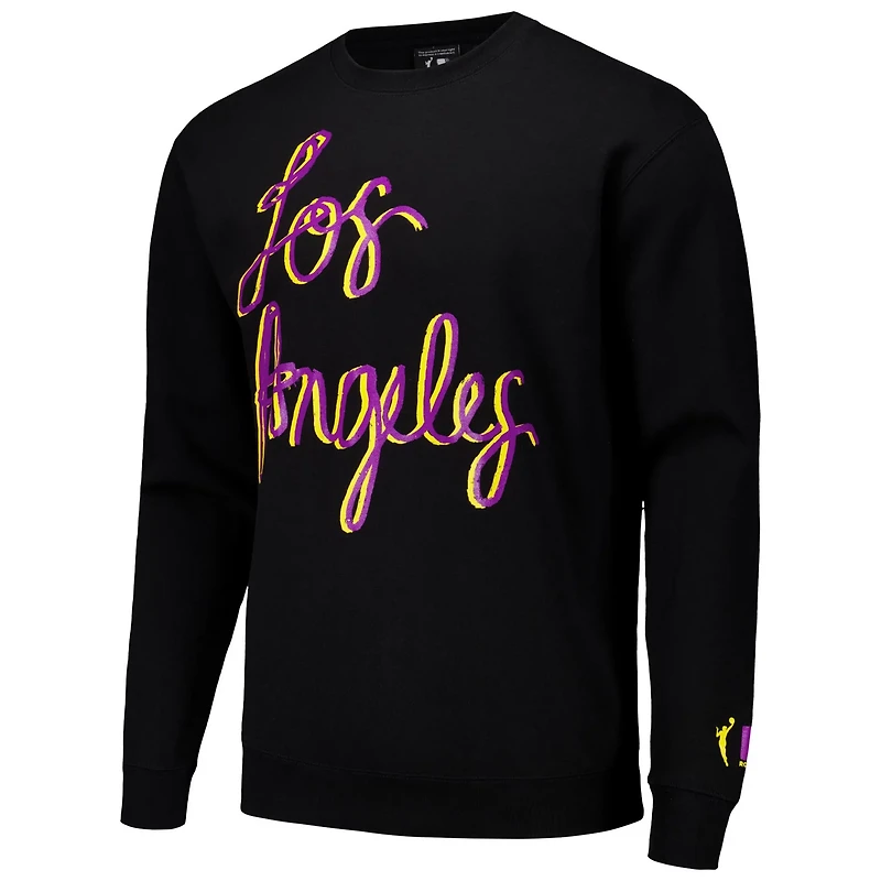 Unisex round21 Los Angeles Sparks City Pullover Crew Sweatshirt