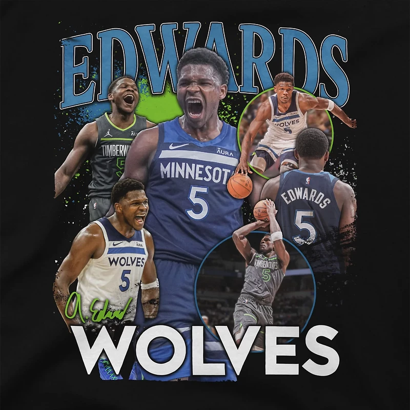 Unisex Stadium Essentials Anthony Edwards Minnesota Timberwolves Player Crossroads T-Shirt