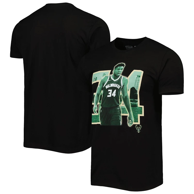 Unisex Stadium Essentials Giannis Antetokounmpo Milwaukee Bucks Player Skyline T-Shirt