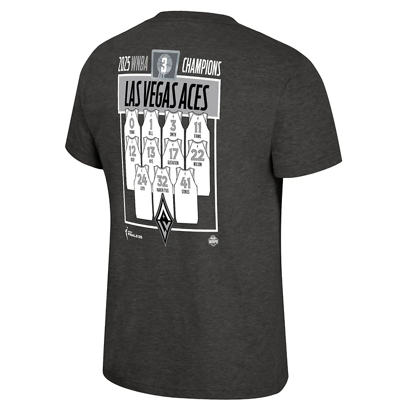 Unisex Stadium Essentials Las Vegas Aces 2025 WNBA Finals Champions Jersey Roster T-Shirt
