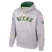 Unisex Stadium Essentials Milwaukee Bucks Monument Pullover Hoodie