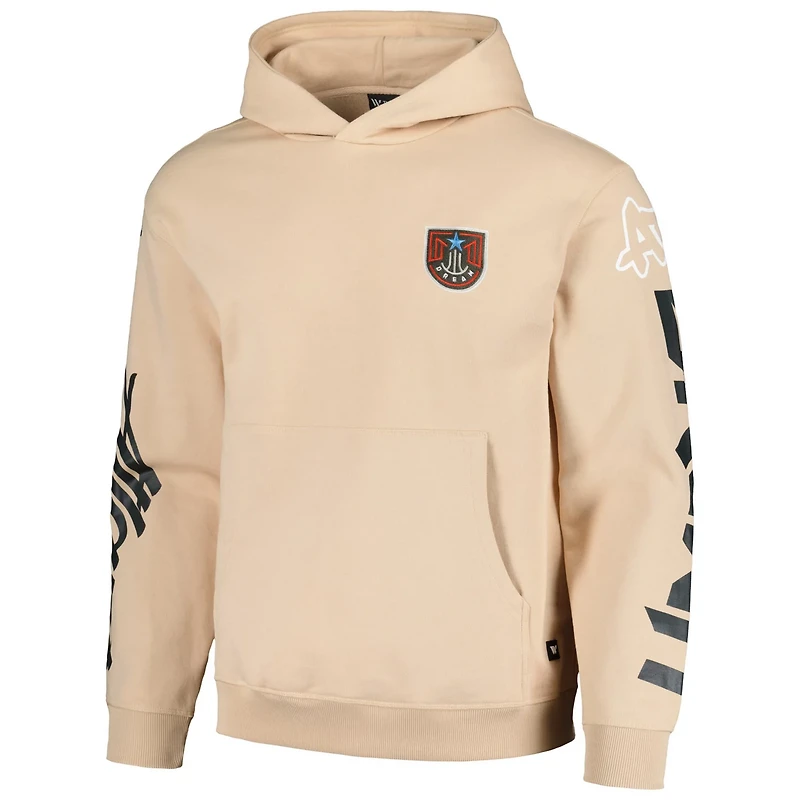 Unisex The Wild Collective Atlanta Dream Graffiti Acid Wash Pullover Hoodie