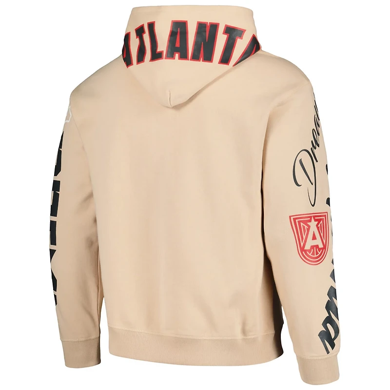 Unisex The Wild Collective Atlanta Dream Graffiti Acid Wash Pullover Hoodie