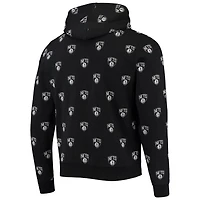 Unisex The Wild Collective Brooklyn Nets Allover Logo Pullover Hoodie