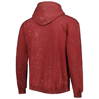 Unisex The Wild Collective Chicago Bulls Tonal Acid Wash Pullover Hoodie