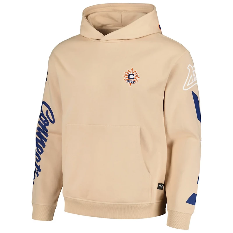 Unisex The Wild Collective Connecticut Sun Graffiti Acid Wash Pullover Hoodie