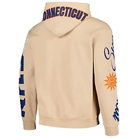 Unisex The Wild Collective Connecticut Sun Graffiti Acid Wash Pullover Hoodie