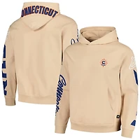 Unisex The Wild Collective Connecticut Sun Graffiti Acid Wash Pullover Hoodie