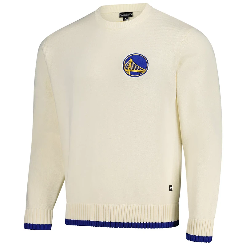 Unisex The Wild Collective Golden State Warriors Jacquard Knit Pullover Sweater