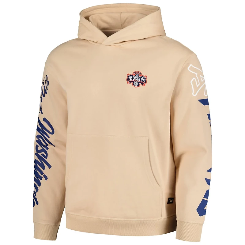 Unisex The Wild Collective Washington Mystics Graffiti Acid Wash Pullover Hoodie