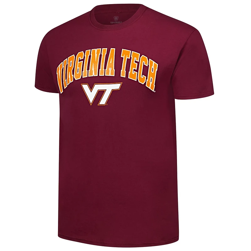 Virginia Tech Hokies Basic Distressed Arch Mascot T-Shirt