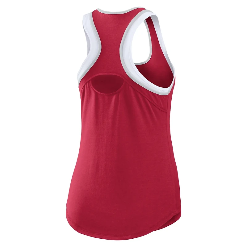 WEAR by Erin Andrews Alabama Tide Open Hole Razorback Tank Top