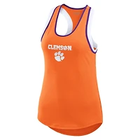WEAR by Erin Andrews Clemson Tigers Open Hole Razorback Tank Top