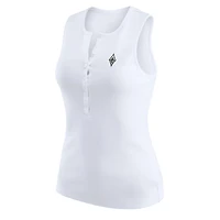 WEAR by Erin Andrews Las Vegas Aces Rib-Knit Henley Tank Top