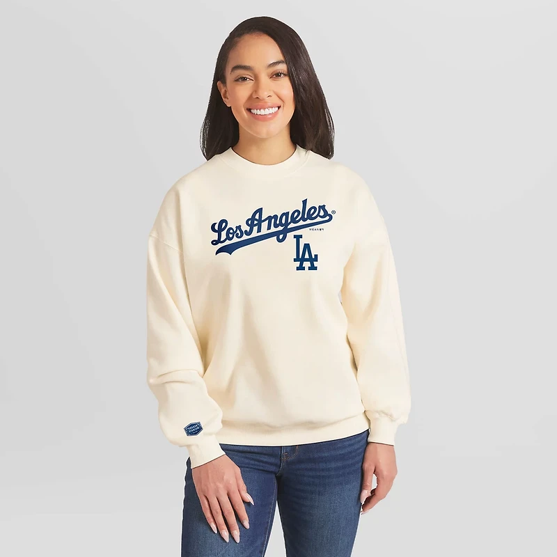 WEAR by Erin Andrews Los Angeles Dodgers Heavyweight Crew Neck Sweatshirt