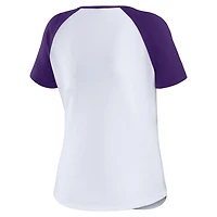 WEAR by Erin Andrews LSU Tigers Baseball Logo Raglan Henley T-Shirt