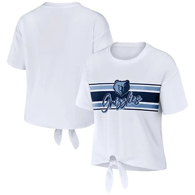 WEAR by Erin Andrews Memphis Grizzlies Tie-Front T-Shirt