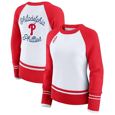 WEAR by Erin Andrews Philadelphia Phillies Colorblock Raglan Sweater