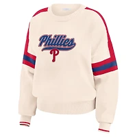 WEAR by Erin Andrews Philadelphia Phillies Stripe Pullover Sweater