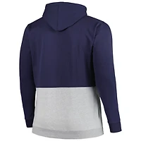 White New York Yankees Big  Tall Fleece Half-Zip Hoodie