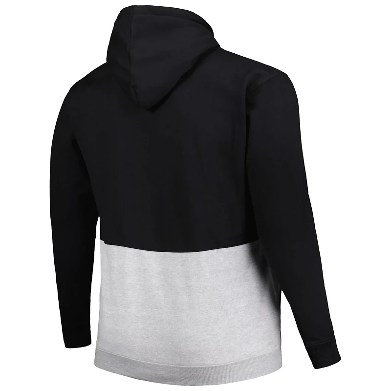White San Francisco Giants Big Tall Fleece Half-Zip Hoodie