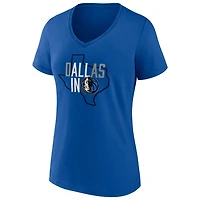 Wo Fanatics Dallas Mavericks Hometown Collection All V-Neck T-Shirt
