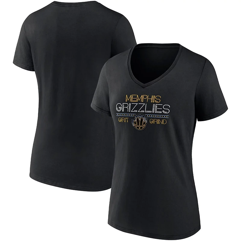 Wo Fanatics Memphis Grizzlies Hometown Collection Grit Grind V-Neck T-Shirt
