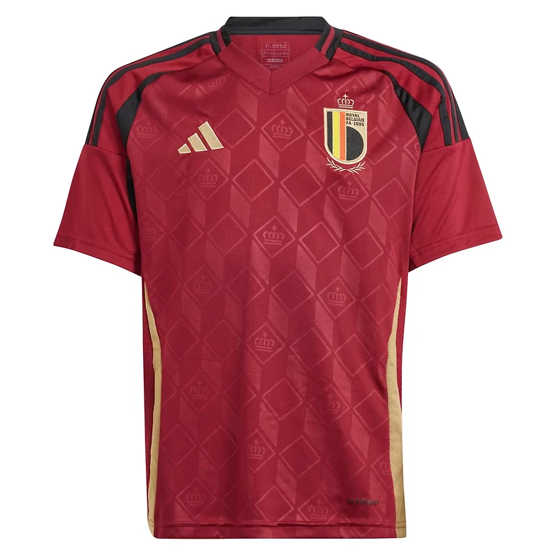 Youth adidas Belgium National Team 2024 Home Replica Jersey
