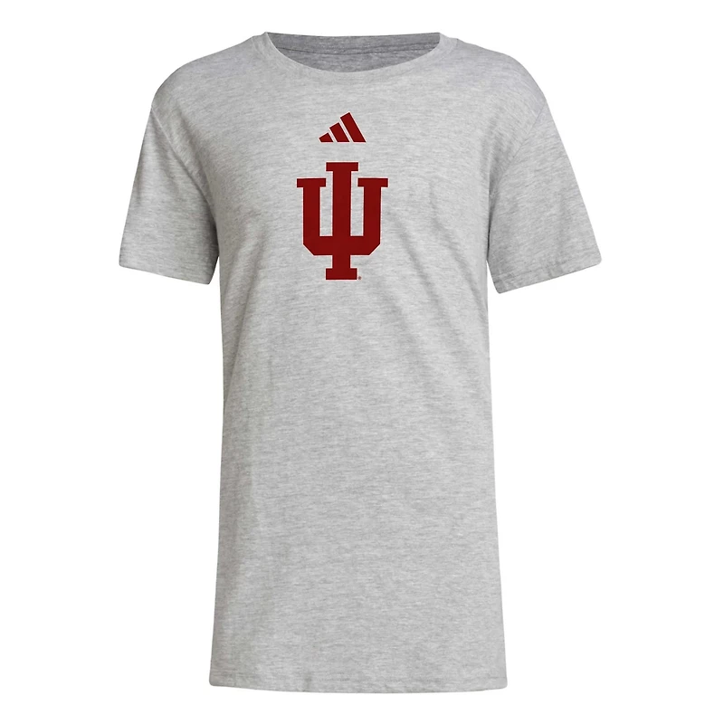 Youth adidas Indiana Hoosiers 2023 Sideline Locker Room Logo Fresh T-Shirt