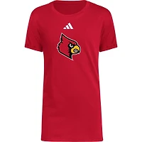 Youth adidas Louisville Cardinals 2023 Sideline Locker Room Logo Fresh T-Shirt