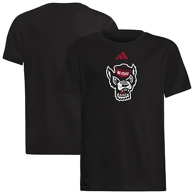 Youth adidas NC State Wolfpack 2023 Sideline Locker Room Logo Fresh T-Shirt