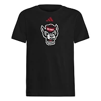 Youth adidas NC State Wolfpack 2023 Sideline Locker Room Logo Fresh T-Shirt