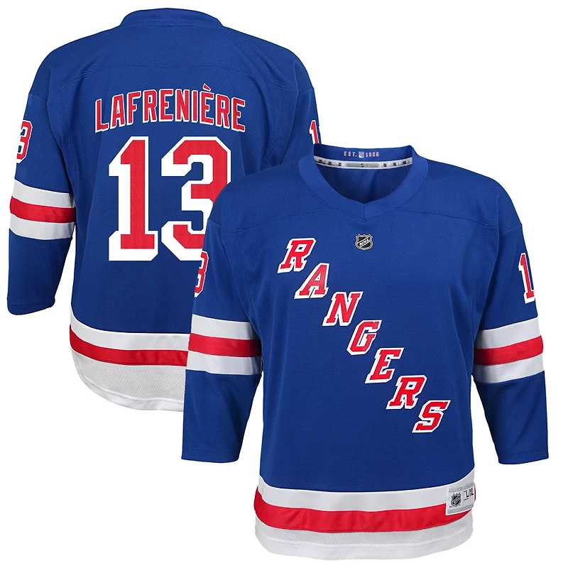 Youth Alexis Lafreniere New York Rangers Home Replica Player Jersey