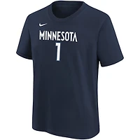 Youth Anthony Edwards Minnesota Timberwolves Icon Name  Number T-Shirt