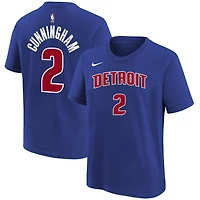 Youth Cade Cunningham Detroit Pistons Icon Name  Number T-Shirt